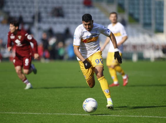 Walid Cheddira of US Lecce during the Italian Serie A 2025 26 season football match between Torino FC and US Lecce on 01 February 2026 at Stadio Olimpico Grende Torino ,Turin, Italy. Photo Nderim KACELI  Copyright: xNderimxKaceli IPAxSportx xipa-agency.netx xx IPA_70834540 IPA_Agency_IPA70834540