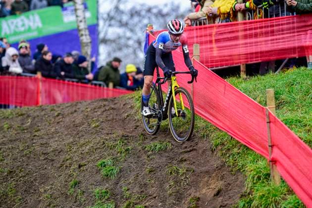 UCI World Championships 2026 Hulst HULST, THE NETHERLANDS - FEBRUARY 01 : Chladonova Viktoria (Svk) in action during the 2026 UCI Cyclo-Cross World Championships for Women Under 23 on February 01, 2026 in Hulst, The Netherlands, 01 02 2026 Hulst The Netherlands  Copyright: xPeterxDexVoechtx