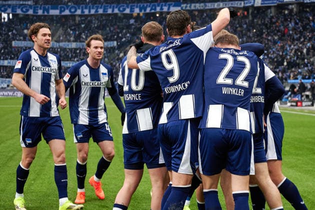 Hertha BSC Berlin cheers, GER, Hertha BSC vs ,SV Darmstadt 98, 2 Bundesliga, Season 2025 2026, Matchday 20, 01 02 2026 DFL REGULATES PROHIBIT ANY USE OF PHOTOGRAPHS AS IMAGE SEQUENCES AND OR QUASI VIDEO GER, Hertha BSC vs ,SV Darmstadt 98, 2 Bundesliga, Season 2025 2026, Matchday 20, 01 02 2026 Berlin Copyright: xEibner-Pressefotox xClaudiusxRauchx EP_CRH