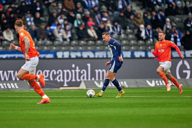 Paul Seguin Hertha BSC, 30 , GER, Hertha BSC vs ,SV Darmstadt 98, 2 Bundesliga, Season 2025 2026, 20 Matchday, 01 02 2026 DFL REGULATIONS PROHIBIT ANY USE OF PHOTOGRAPHS AS IMAGE SEQUENCES AND OR QUASI VIDEO GER, Hertha BSC vs ,SV Darmstadt 98, 2 Bundesliga, Season 2025 2026, 20 Matchday, 01 02 2026 Berlin Copyright: xClaudiusxRauch,xEibner-Pressefotox xClaudiusxRauchx EP_CRH