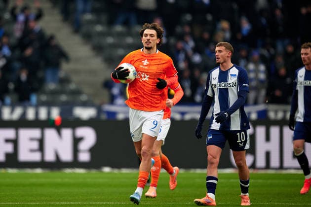 Fabian Reese Hertha BSC, 11 , Matej Maglica SV Darmstadt 98, 05 , GER, Hertha BSC vs ,SV Darmstadt 98, 2 Bundesliga, Season 2025 2026, 20 Matchday, 01 02 2026 DFL REGULATIONS PROHIBIT ANY USE OF PHOTOGRAPHS AS IMAGE SEQUENCES AND OR QUASI VIDEO GER, Hertha BSC vs ,SV Darmstadt 98, 2 Bundesliga, Season 2025 2026, 20 Matchday, 01 02 2026 Berlin Copyright: xClaudiusxRauch,xEibner-Pressefotox xClaudiusxRauchx EP_CRH