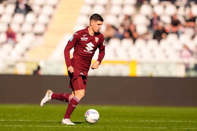 TorinoÕs Matteo Prati during the Serie A soccer match between Torino Fc and Lecce at the Stadio Olimpico Grande Torino in Turin, north west Italy - February 1, 2026. - Soccer  Copyright: xFabioxFerrari LaPressex