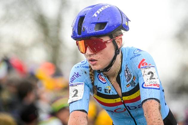 UCI World Championships 2026 Hulst HULST, THE NETHERLANDS - FEBRUARY 01 : Moors Fleur (Bel) at the finish line during the 2026 UCI Cyclo-Cross World Championships for Women Under 23 on February 01, 2026 in Hulst, The Netherlands, 01 02 2026 Hulst The Netherlands  Copyright: xPeterxDexVoechtx