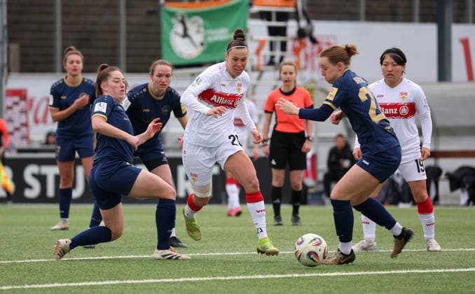 01 02 2026, Germany, Stuttgart, Soccer 2 Womens Bundesliga, Matchday 15, VfB Stuttgart vs SG 99 Andernach, Nicole Billa VfB