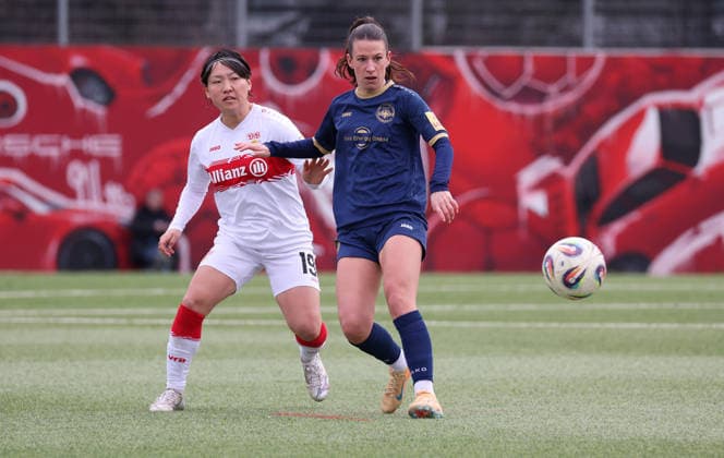 01 02 2026, Germany, Stuttgart, Soccer 2 Womens Bundesliga, Matchday 15, VfB Stuttgart vs SG 99 Andernach, Yuka Hirano VfB