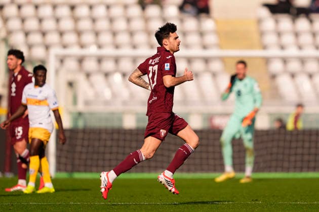 TorinoÕs Sandro Kulenovic during the Serie A soccer match between Torino Fc and Lecce at the Stadio Olimpico Grande Torino in Turin, north west Italy - February 1, 2026. - Soccer  Copyright: xFabioxFerrari LaPressex