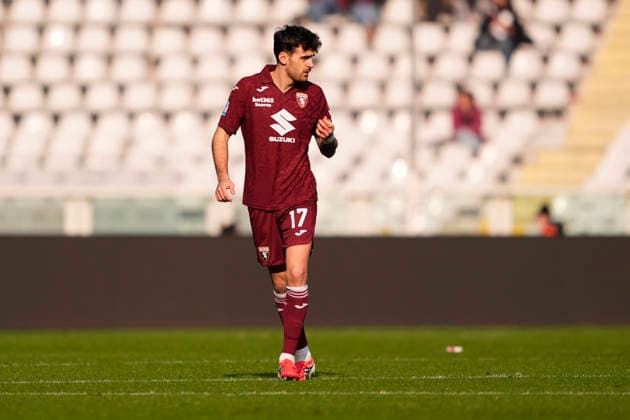 TorinoÕs Sandro Kulenovic during the Serie A soccer match between Torino Fc and Lecce at the Stadio Olimpico Grande Torino in Turin, north west Italy - February 1, 2026. - Soccer  Copyright: xFabioxFerrari LaPressex