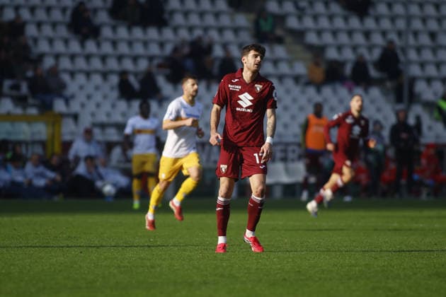 Sandro Kulenovic of Torino FC during the Italian Serie A 2025 26 season football match between Torino FC and US Lecce on 01 February 2026 at Stadio Olimpico Grende Torino ,Turin, Italy. Photo Nderim KACELI  Copyright: xNderimxKaceli IPAxSportx xipa-agency.netx xx IPA_70838500 IPA_Agency_IPA70838500