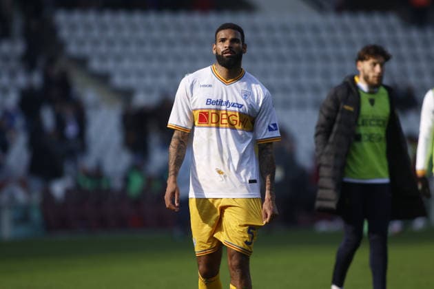 Jamil Siebert of US Lecce during the Italian Serie A 2025 26 season football match between Torino FC and US Lecce on 01 February 2026 at Stadio Olimpico Grende Torino ,Turin, Italy. Photo Nderim KACELI  Copyright: xNderimxKaceli IPAxSportx xipa-agency.netx xx IPA_70838548 IPA_Agency_IPA70838548