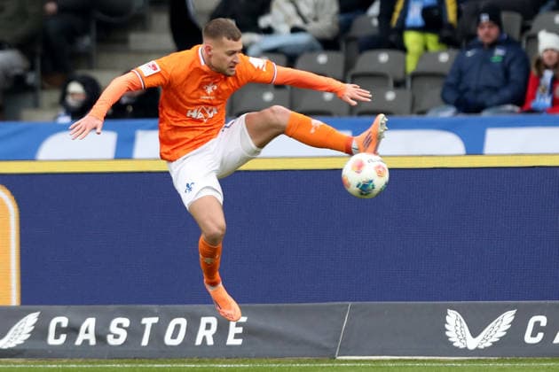 01 02 2026, xtgx, Soccer 2 Bundesliga, Hertha BSC Berlin SV Darmstadt 98 v l Fabian Nürnberger SV Darmstadt 98 DFL DFB REGULATIONS PROHIBIT ANY USE OF PHOTOGRAPHS as IMAGE SEQUENCES and or QUASI VIDEO Berlin