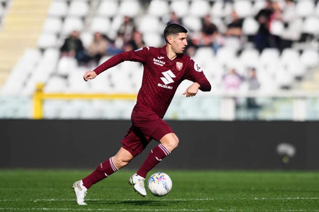 Torino FC v US Lecce - Serie A Matteo Prati of Torino FC in action during the Serie A football match between Torino FC and US Lecce. Turin Italy Copyright: xNicolòxCampox