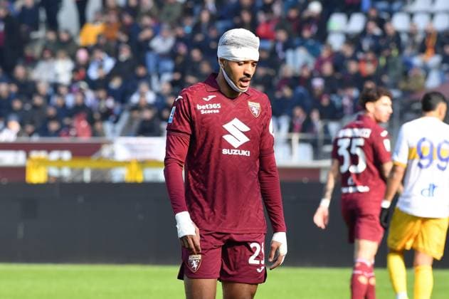 Foto IPP Massimo Rana Torino 01-02-2026 Calcio Campionato di Serie A 2025 2026 Torino-Lecce nella foto saul coco Italy Photo Press - World Copyright italy ITALY  Copyright: xR4924_italyphotopressx