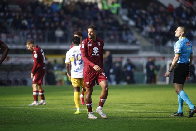 CALCIO - Serie A - Torino FC vs US Lecce Tino Anjorin of Torino FC during the Italian Serie A 2025 26 season football match between Torino FC and US Lecce on 01 February 2026 at Stadio Olimpico Grende Torino ,Turin, Italy. Photo Nderim KACELI Turin Italy  Copyright: xIPAxSport ABACAx