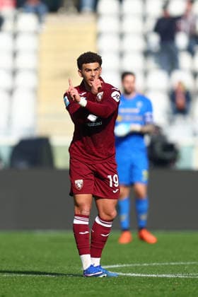 Torino Fc - US Lecce Che Adams of Torino Fc gestures during the Serie A match beetween Torino Fc and US Lecce at Stadio Olimpico on February 1, 2026 in Turin, Italy . Torino Stadio Olimpico Italy Copyright: xMarcoxCanonierox
