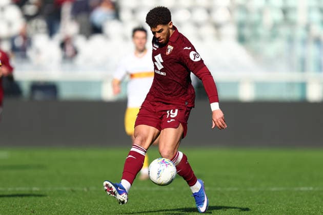 Torino Fc - US Lecce Che Adams of Torino Fc in action during the Serie A match beetween Torino Fc and US Lecce at Stadio Olimpico on February 1, 2026 in Turin, Italy . Torino Stadio Olimpico Italy Copyright: xMarcoxCanonierox