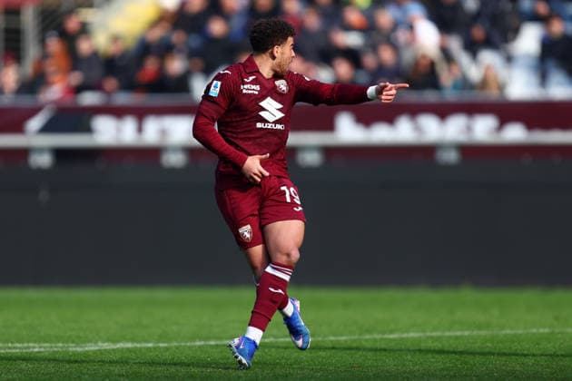 Torino Fc - US Lecce Che Adams of Torino Fc gestures during the Serie A match beetween Torino Fc and US Lecce at Stadio Olimpico on February 1, 2026 in Turin, Italy . Torino Stadio Olimpico Italy Copyright: xMarcoxCanonierox