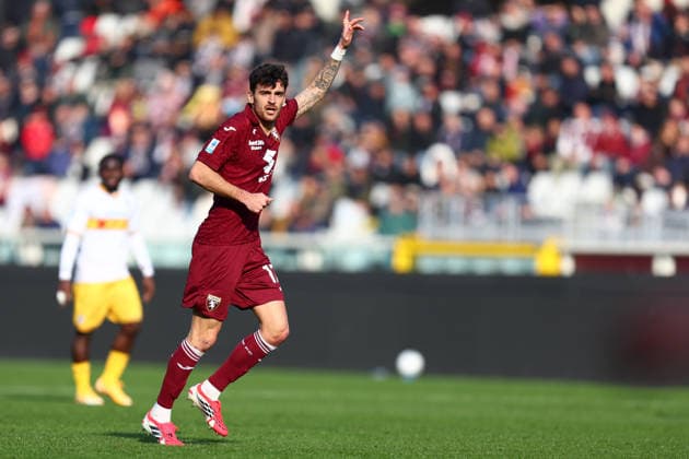 Torino Fc - US Lecce Sandro Kulenovic of Torino Fc gestures during the Serie A match beetween Torino Fc and US Lecce at Stadio Olimpico on February 1, 2026 in Turin, Italy . Torino Stadio Olimpico Italy Copyright: xMarcoxCanonierox