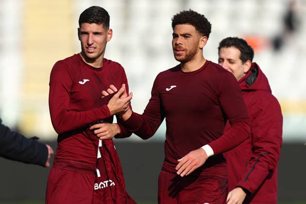Torino Fc - US Lecce Che Adams of Torino Fc celebrates at the end of the Serie A match beetween Torino Fc and US Lecce at Stadio Olimpico on February 1, 2026 in Turin, Italy . Torino Stadio Olimpico Italy Copyright: xMarcoxCanonierox