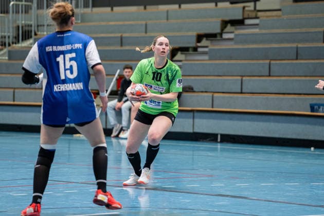HSG Blomberg Lippe II vs TSV Nord Harrislee, Handball, 3 Liga Nord, Matchday 14, 1 2 2026, Season 2025 2026, Blomberg Leonie Mettner TSV Nord Harrislee, 10 in attack Blomberg Sporthalle an der Ulmenallee Germany