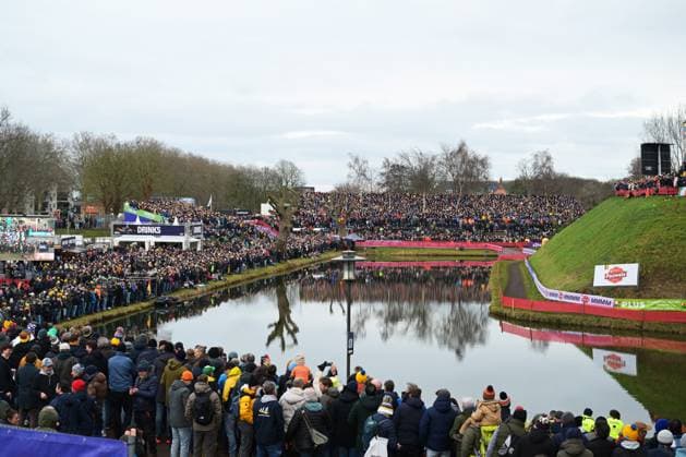 Spectators pictured during the men elite race at UCI Cyclocross World Championships, on Sunday 01 February 2026, in Hulst, The Netherlands. DAVIDxPINTENS  x160247446x
