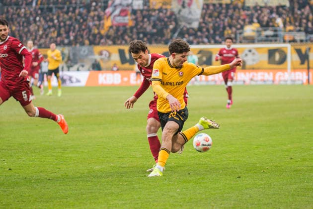 01 02 2026, xomx, Soccer 2 Bundesliga, Dynamo Dresden Arminia Bielefeld v l DFL DFB REGULATIONS PROHIBIT ANY USE OF PHOTOGRAPHS as IMAGE SEQUENCES and or QUASI VIDEO Dresden