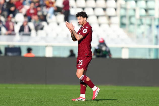 Luca Marianucci (Torino Fc) looks on, Serie A, Torino FC v US Lecce , Olimpico, February 1, 2026, Turin, Italy.