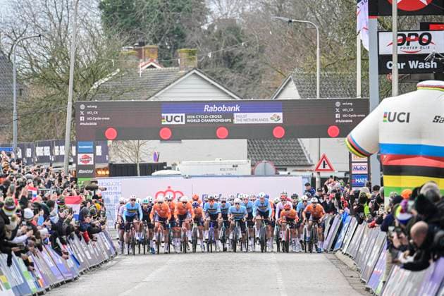UCI World Championships 2026 Hulst HULST, THE NETHERLANDS - FEBRUARY 01 : Illustration picture of the start of the race during the 2026 UCI Cyclo-Cross World Championships for Women Under 23 on February 01, 2026 in Hulst, The Netherlands, 01 02 2026 Hulst The Netherlands  Copyright: xPeterxDexVoechtx
