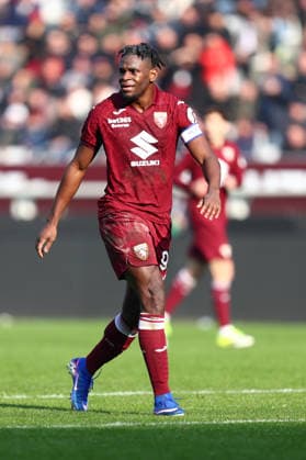 Duvan Zapata (Torino Fc) looks on, Serie A, Torino FC v US Lecce , Olimpico, February 1, 2026, Turin, Italy.