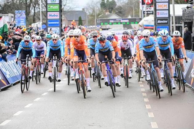 UCI World Championships 2026 Hulst HULST, THE NETHERLANDS - FEBRUARY 01 : Illustration picture of the start of the race during the 2026 UCI Cyclo-Cross World Championships for Women Under 23 on February 01, 2026 in Hulst, The Netherlands, 01 02 2026 Hulst The Netherlands  Copyright: xPeterxDexVoechtx