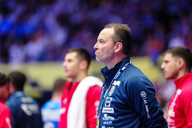 Dagur Sigurdsson Croatia, Coach DEN, Iceland vs Croatia, Handball, EHF European Championship 2026, Match for 3rd place, 01 02 2026 DEN, Iceland vs Croatia, Handball, EHF European Championship 2026, Match for 3rd place, 01 02 2026 Herning Copyright: xEibner-Pressefoto MarcelxvonxFehrnx EP_MFN