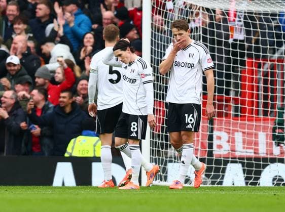 Harry Wilson of Fulham looks dejected after the 1st goal scored by Casemiro of Manchester United, ManU Manchester United v Fulham, Premier League, Football, Old Trafford, Manchester, UK - 01 Feb 2026Manchester Old Trafford United Kingdom EDITORIAL USE ONLY No use with unauthorised audio, video, data, fixture lists, club league logos or live services. Online in-match use limited to 120 images, no video emulation. No use in betting, games or single club league player publications. Copyright: xPaulxCurrie Shutterstockx 16496861di