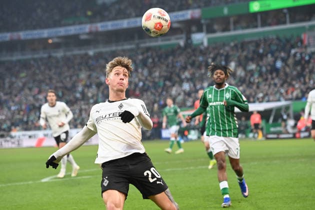 Luca NETZ MG action, single action Football 1 Bundesliga season 2025 2026, 20 matchday, matchday20, matchday20, SV Werder Bremen HB Borussia Moenchengladbach MG 1 1 on 31 01 2026 at Weserstadion Bremen Germany DFL regulations prohibit any use of photographs as image sequences and or quasi video Â