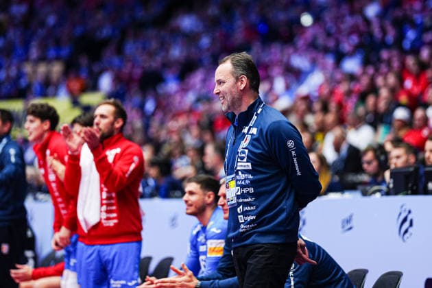 Dagur Sigurdsson Croatia, Coach DEN, Iceland vs Croatia, Handball, EHF European Championship 2026, Match for 3rd place, 01 02 2026 DEN, Iceland vs Croatia, Handball, EHF European Championship 2026, Match for 3rd place, 01 02 2026 Herning Copyright: xEibner-Pressefoto MarcelxvonxFehrnx EP_MFN