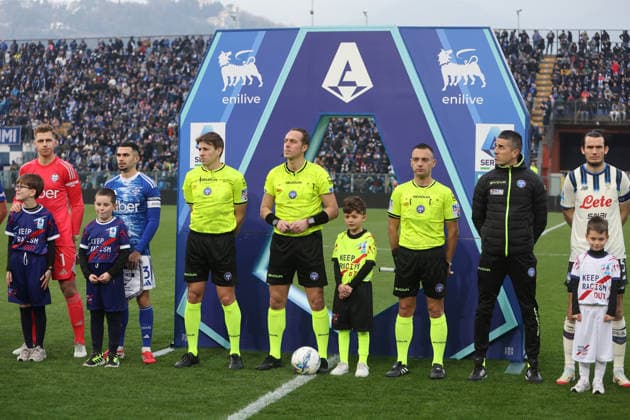 ComoÕs The entrance to the field during the Serie A soccer match between Como and Atalanta at the Giuseppe Sinigaglia stadium in Como, north Italy - February 1, 2026 - Soccer.  Copyright: xAntonioxSaiai LaPressex