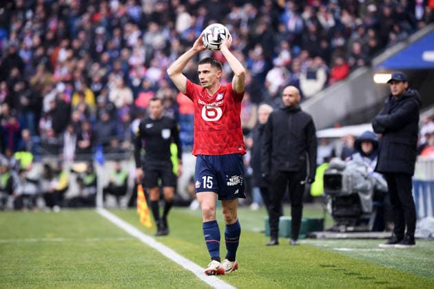 Olympique Lyonnais v Lille OSC - Ligue 1 McDonald s 2025 2026 15 Romain PERRAUD (losc) during the Ligue 1 McDonald s match between Lyon and Lille at Groupama Stadium on February 1, 2026 in Lyon, France. Lyon France  Copyright: xFEPx 776348270