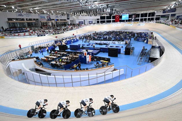 01-02-2026 European Championships Elite Track; Giornata 01; 2026, Germany; Gross, Felix; Boos, Benjamin; Briese, Max David; Jochum, Ben Felix; Konya - Velodrom; 