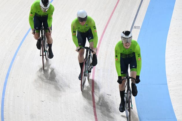 01-02-2026 European Championships Elite Track; Giornata 01; 2026, Slovenia; Lopati, Zan; Zalar, Eduard; Zalar, Val; Konya - Velodrom; 