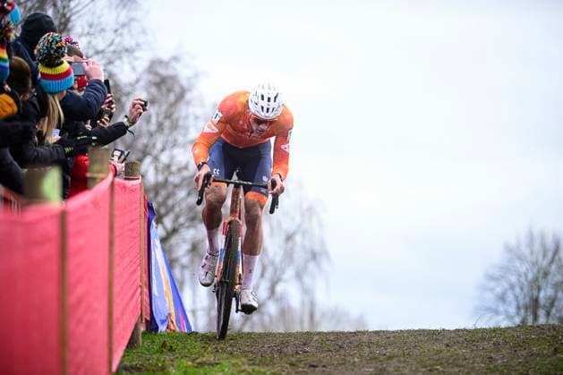 UCI World Championships 2026 Hulst HULST, THE NETHERLANDS - FEBRUARY 01 : Van Der Poel Mathieu (Ned) in action during the 2026 UCI Cyclo-Cross World Championships for Women Under 23 on February 01, 2026 in Hulst, The Netherlands, 01 02 2026 Hulst The Netherlands  Copyright: xPeterxDexVoechtx