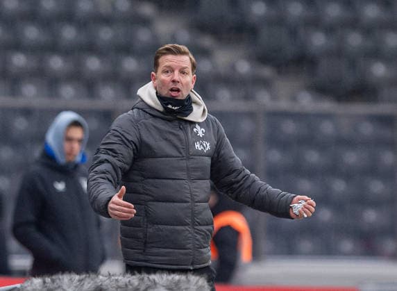 Soccer, Men, Season 2025 2026, 2 Bundesliga 20 Matchday , Hertha BSC SV Darmstadt 98, Coach Florian Kohfeldt Darmstadt , 01 02 2026, Copyright: xSebastianxRäppold MatthiasxKochx