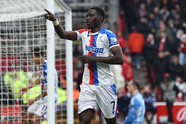 Nottingham Forest v Crystal Palace, Premier League Ismaila Sarr of Crystal Palace celebrates his goal making it 1-1 during the Nottingham Forest v Crystal Palace Premier League match at the City Ground, West Bridgford, England on 1 February 2026 Credit: Ryan Crockett Every Second Media Editorial use only. All images are copyright Every Second Media Limited. No images may be reproduced without prior permission. All rights reserved. Premier League and Football League images are subject to licensing agreements with Football DataCo Limited. see https: www.football-dataco.com Copyright: xIMAGO EveryxSecondxMediax ESM-1783-0045 RyanxCrockettx xEveryxSecondxMediax