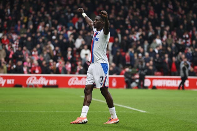Nottingham Forest v Crystal Palace, Premier League Ismaila Sarr of Crystal Palace celebrates his goal making it 1-1 during the Nottingham Forest v Crystal Palace Premier League match at the City Ground, West Bridgford, England on 1 February 2026 Credit: Ryan Crockett Every Second Media Editorial use only. All images are copyright Every Second Media Limited. No images may be reproduced without prior permission. All rights reserved. Premier League and Football League images are subject to licensing agreements with Football DataCo Limited. see https: www.football-dataco.com Copyright: xIMAGO EveryxSecondxMediax ESM-1783-0048 RyanxCrockettx xEveryxSecondxMediax