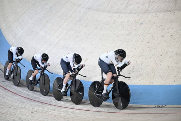 01-02-2026 European Championships Elite Women Track; Giornata 01; 2026, Germany; Kroger, Mieke; Klein, Lisa Sussemilch, Laura; Brausse, Franziska; Konya - Velodrom; 