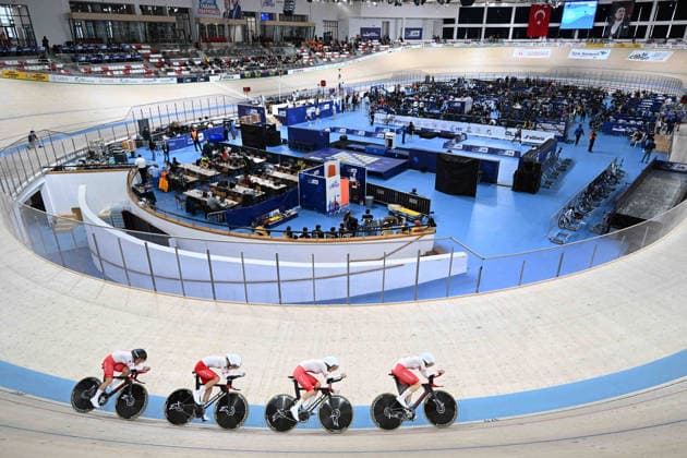 01-02-2026 European Championships Elite Women Track; Giornata 01; 2026, Polonia; Szalinska, Tamara; Rabazynska, Eliza; Tracka, Maja; Szczesna, Martyna; Konya - Velodrom; 
