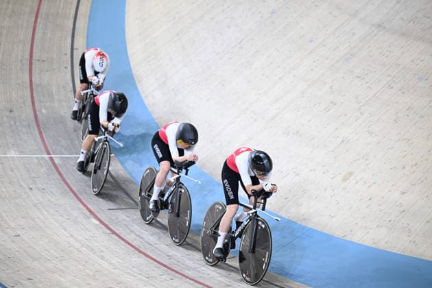 01-02-2026 European Championships Elite Women Track; Giornata 01; 2026, Svizzera; Andres, Michelle; Leu, Lorena; Liehner, Annika; Liechti, Jasmin; Konya - Velodrom; 