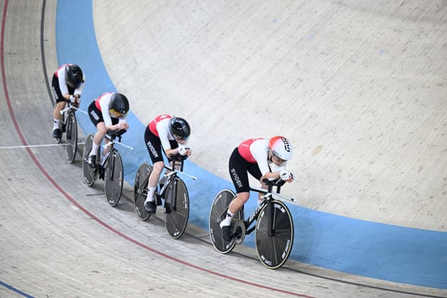 01-02-2026 European Championships Elite Women Track; Giornata 01; 2026, Svizzera; Andres, Michelle; Leu, Lorena; Liehner, Annika; Liechti, Jasmin; Konya - Velodrom; 
