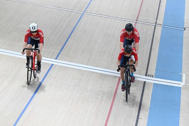 01-02-2026 European Championships Elite Women Track; Giornata 01; 2026, Serbia; Pavlovic, Marija; Kulincevic, Nikolija; Stevanovic, Irina; Konya - Velodrom; 