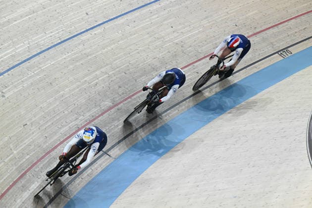 01-02-2026 European Championships Elite Women Track; Giornata 01; 2026, France; Gros, Mathilde; Kouame, Taky Marie Divine; Drouode, Marie Louisa; Konya - Velodrom; 