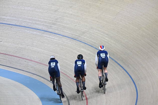 01-02-2026 European Championships Elite Women Track; Giornata 01; 2026, France; Gros, Mathilde; Kouame, Taky Marie Divine; Drouode, Marie Louisa; Konya - Velodrom; 