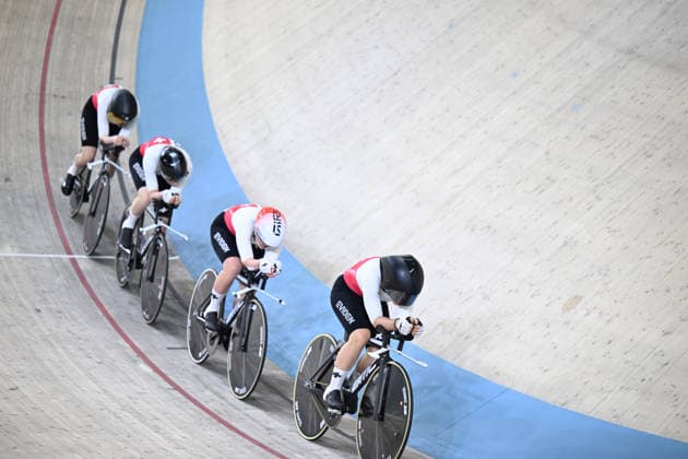 01-02-2026 European Championships Elite Women Track; Giornata 01; 2026, Svizzera; Andres, Michelle; Leu, Lorena; Liehner, Annika; Liechti, Jasmin; Konya - Velodrom; 