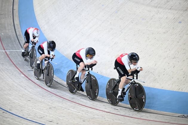01-02-2026 European Championships Elite Women Track; Giornata 01; 2026, Svizzera; Andres, Michelle; Leu, Lorena; Liehner, Annika; Liechti, Jasmin; Konya - Velodrom; 